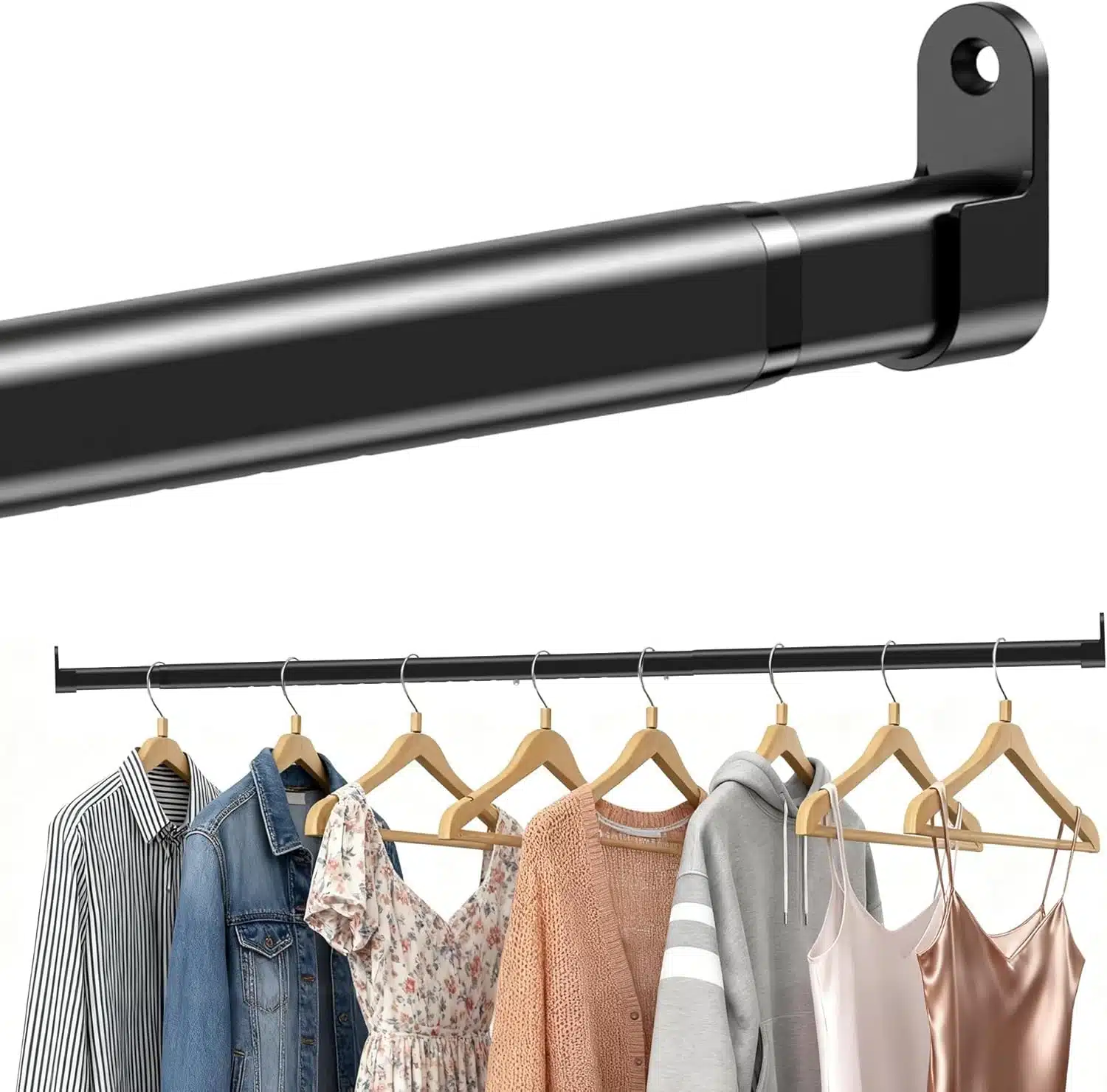 71C9jbgsMiL._AC_SL1500 POSKENA Raztegljiva garderobna palica 43–101cm - slika 1
