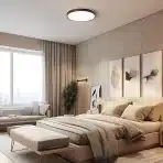 VIKAEY 30cm lesena LED stropna svetilka - 4000 K - slika 3