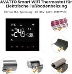 AVATTO Pametni WiFi termostat za električno talno gretje - slika 3