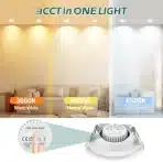 6x KYOTECH vgradni LED reflektor z možnostjo zatemnitve 5W - slika 2