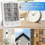 GEEVON brezžični termometer in higrometer s 3 senzorji - slika 4