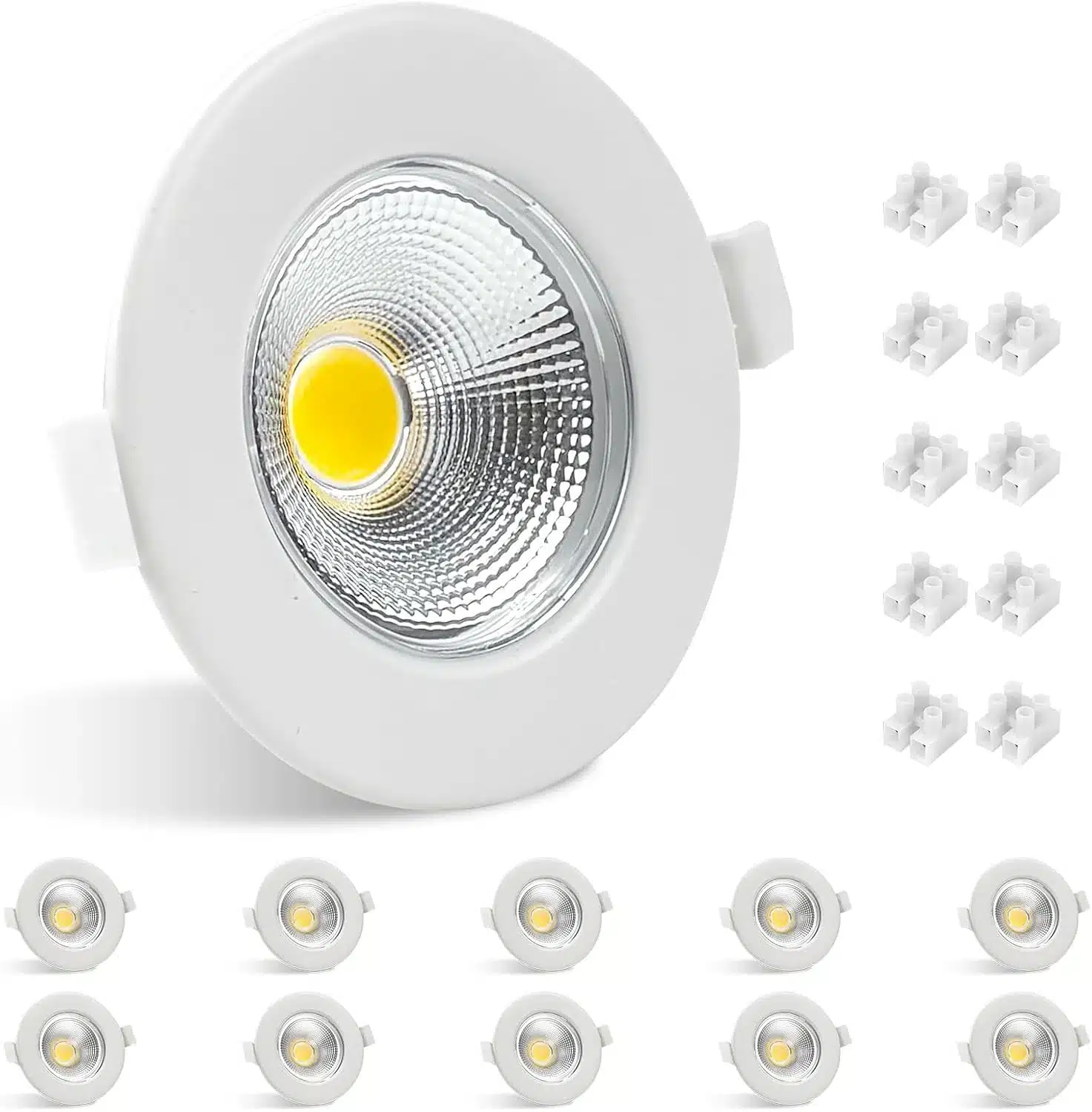 71GuXuNm6uL._AC_SL1500 10x ALLESGUTE 95 mm LED vgradni reflektor - 4000 K - slika 1
