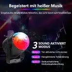 4x CATPOWER disco led luč z daljincem - slika 3