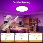 DETARZINLED LED stropna svetilka 24W RGB - slika 5