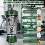 SOARFLY električni shaker za beljakovinske napitke z ločenim predalom za prah 650ml - slika 5