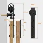 WOLFBIRD Drsni sistem za 2 drsna vrata - 200 cm - slika 6