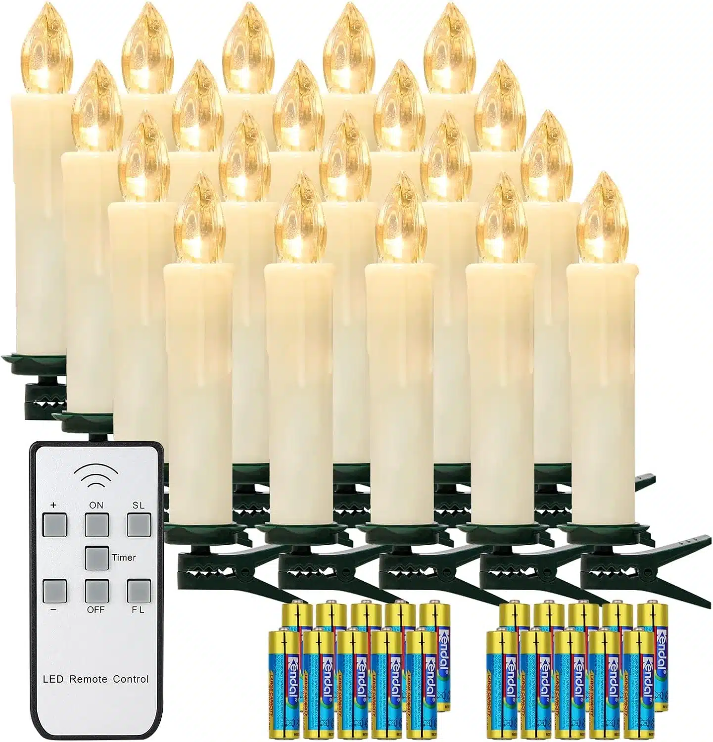 71MZAFJWF3L._AC_SL1500 (1) 20x YUNSHENG LED božične svečke z daljincem - slika 1