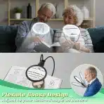 NZQXJXZ prostoročna povečevalna lupa 10× z LED osvetlitvijo - slika 5