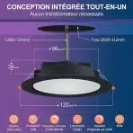 4x DUSKTEC RGBW LED Bluetooth vgradna svetilka - slika 2