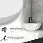VMBATHROOMS okrogli nadpultni keramični umivalnik - slika 5