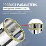 FLINTRONIC diamantna kronska žaga 68 mm za ploščice - slika 5