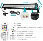 2x LINKE 44cm RGB LED stenski reflektor - 42 W - slika 6