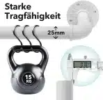 GEEBOBO 76–152cm raztegljiva stropna ali stenska karnisa - slika 2