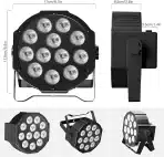 ZONQOONZ RGBW baterijski LED par reflektor - slika 5