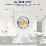 10x ALLESGUTE 95 mm LED vgradni reflektor - 4000 K - slika 3