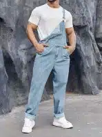 RUNCATI XL moški jeans kombinezon z naramnicami - slika 4