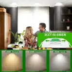 11x JAENMSA 86mm LED vgradni reflektor - 7 W - slika 3