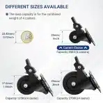 4x HUMAGINEER 25mm pohištvena kolesca z zavoro - slika 2