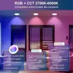 4x DUSKTEC RGBW LED Bluetooth vgradna svetilka - slika 4
