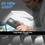 NZQXJXZ lupa z 5x povečavo in LED lučko za okoli vratu - slika 3