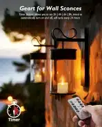 6x HOMEMORY LED čajne svečke z daljincem - slika 3