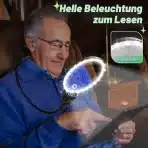 NZQXJXZ prostoročna povečevalna lupa 10× z LED osvetlitvijo - slika 4