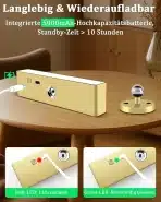 2x TOOWELL brezžična stenska LED svetilka z daljincem - slika 2