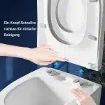 IDEALHOUSE WC deska D-oblike z otroškim sedežem in počasnim zapiranjem - slika 2