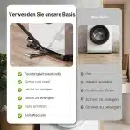 KVRG nastavljivo stojalo z koleščki za pralni stroj 50–80cm - slika 5