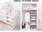 4x PAIDE P zložljiv organizator za omaro 44×34×18,5cm - slika 5