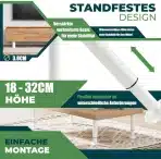 4x AMOJA nastavljive kovinske nogice za pohištvo 18–32 cm - slika 5