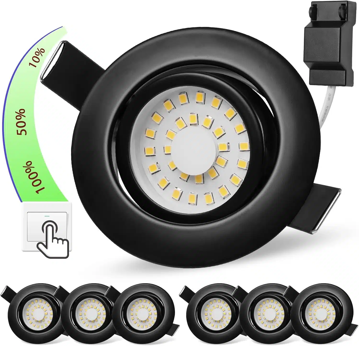 71hnrlZbEML._AC_SL1500 6x BOYIR vgradni LED reflektorji, 5W z 3-stopenjskim zatemnjevanjem - slika 1