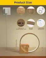 INSSISAIN LED nočna svetilka z budilko 10W - slika 3