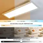 OTREN LED stropna panelna luč z daljincem 58x20cm 26W - slika 4