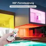 2x LINKE 44cm RGB LED stenski reflektor - 42 W - slika 2