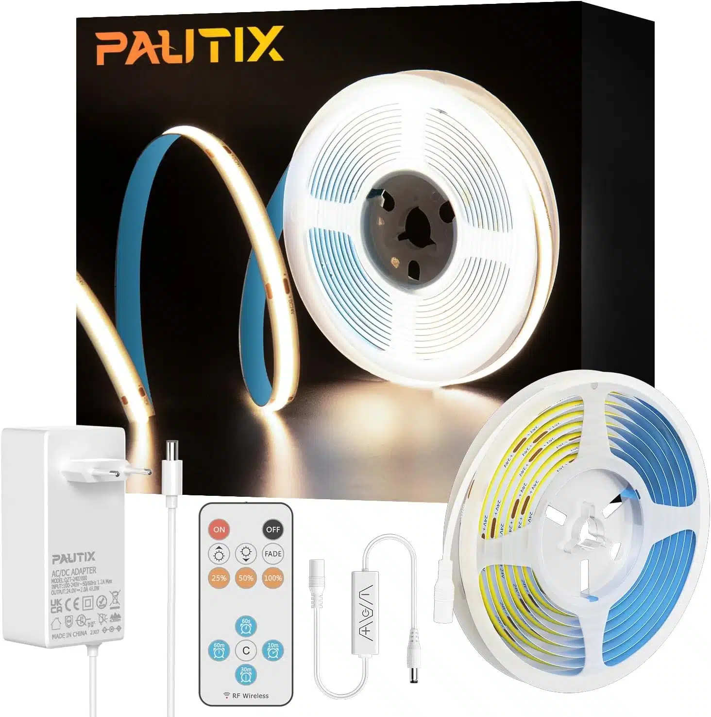 71lDRVaw1oL._AC_SL1500 (1) PAUTIX COB 5m LED trak z daljinskim upravljalnikom - slika 1