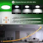 DETARZINLED LED stropna svetilka 24W RGB - slika 4