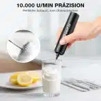 POWERLIX ročni penilnik mleka z USB-C polnjenjem - slika 2