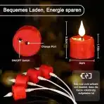CIBNEW 12x polnilne LED čajne svečke z daljincem - slika 4
