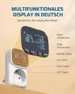 DEWENWILS 230 V termostatska vtičnica s temperaturnim senzorjem - slika 2