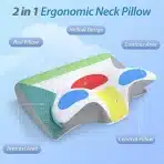 HOMCA 2-in-1 ergonomska vzglavna blazina iz spominske pene - slika 4