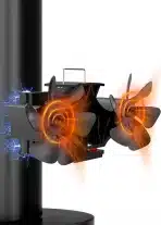 TITECK magnetni ventilator za kamin brez elektrike - slika 3