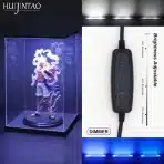 HUIJINTAO akrilna vitrina z LED osvetlitvijo prozorna - 25x25x25 cm - slika 4