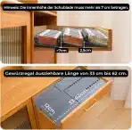 HOMHUT raztegljiv organizator začimb za predal 33–62 cm - slika 4