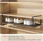 VIWAVEE 40–70cm raztegljiv viseči organizator - slika 3