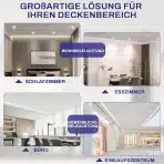10x ALLESGUTE 95 mm LED vgradni reflektor - 4000 K - slika 5