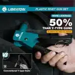 LIBRATON komplet klešč za plastične kovice z 40 najlonskimi kovicami - slika 4