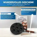 STARBLUE Litoželezna ponev za Aebleskiver z 7 odprtninami - slika 2