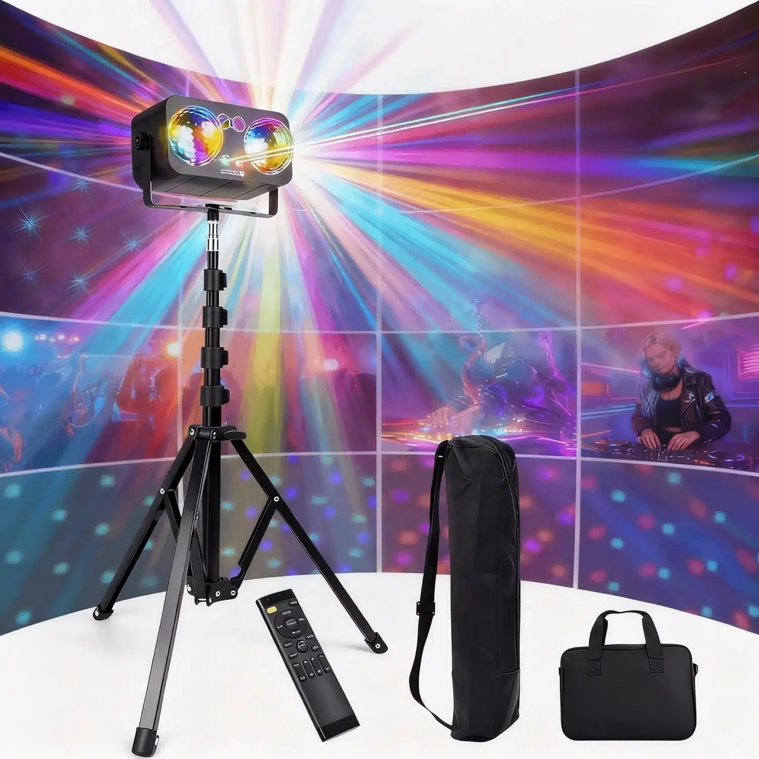 81BTfjMTaVL._AC_SL1500 LMAQFUM Disco luč s stojalom 6v1 - slika 1