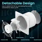 HG POWER 150 mm izvlečni ventilator 525 m³/h - slika 3